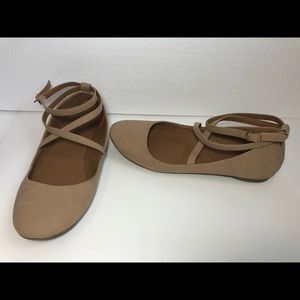 🛑SOLD🛑Bonnibel Ankle Strap Buckle Flat Nude